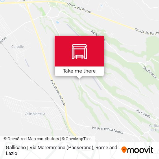 Gallicano | Via Maremmana (Passerano) map