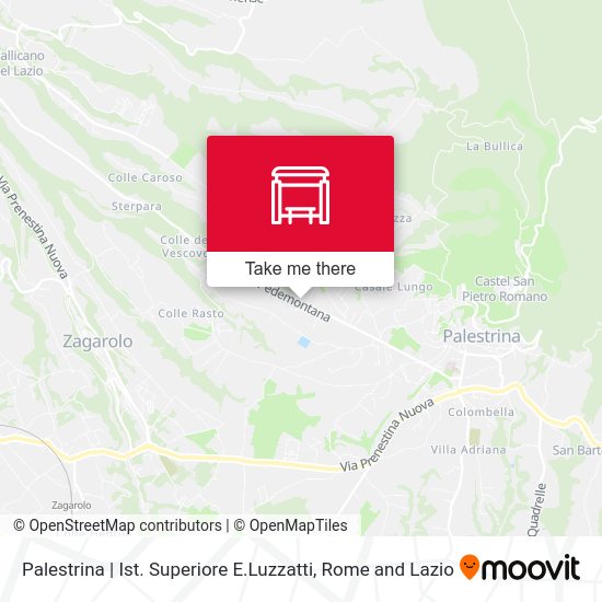 Palestrina | Ist. Superiore E.Luzzatti map