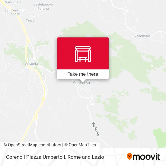 Coreno | Piazza Umberto I map