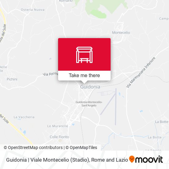 Guidonia | Viale Montecelio (Stadio) map