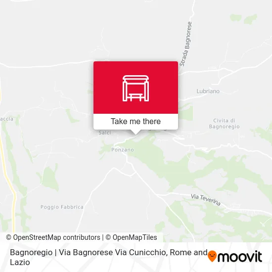 Bagnoregio | Via Bagnorese Via Cunicchio map
