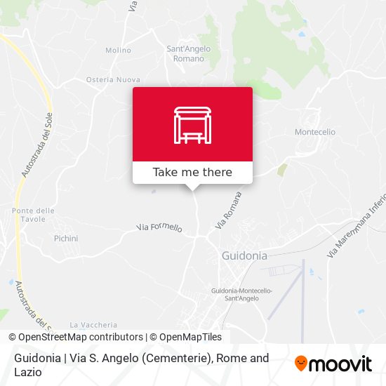 Guidonia | Via S. Angelo (Cementerie) map