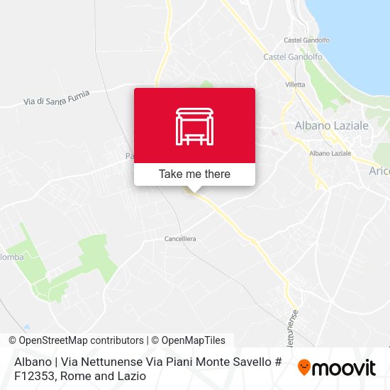 Albano | Via Nettunense Via Piani Monte Savello # F12353 map
