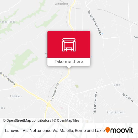 Lanuvio | Via Nettunense Via Maiella map