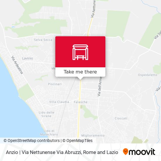 Anzio | Via Nettunense Via Abruzzi map