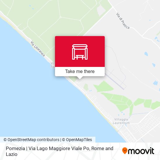 Pomezia | Via Lago Maggiore Viale Po map