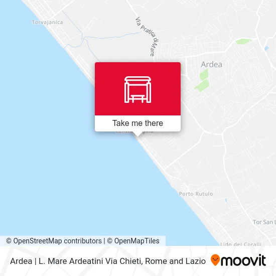 Ardea | Ardeatini Seafront Chieti Street map