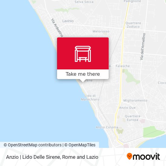 Anzio | Lido Delle Sirene map