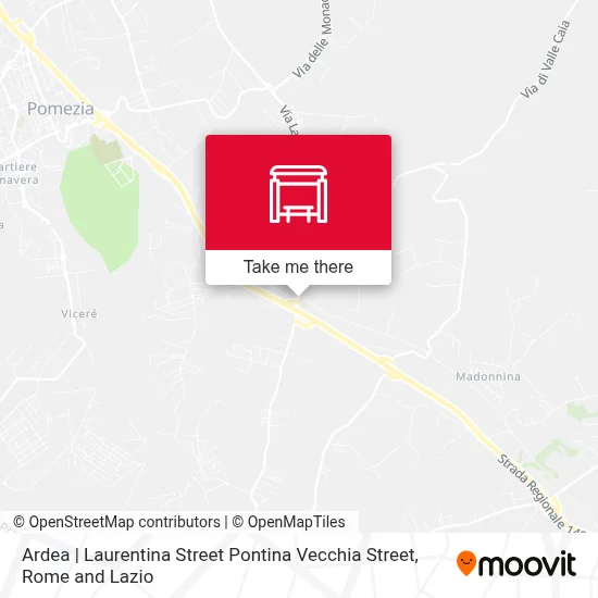 Ardea | Laurentina Street Pontina Vecchia Street map