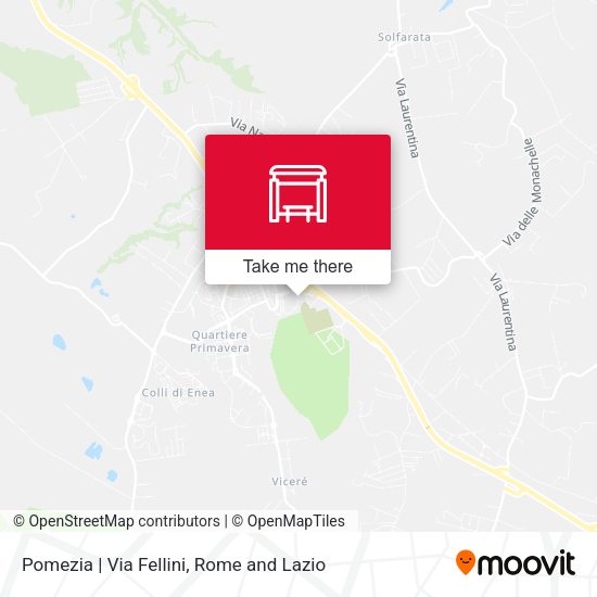 Pomezia | Via Fellini map