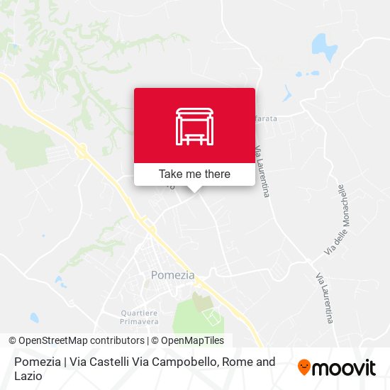 Pomezia | Via Castelli Via Campobello map