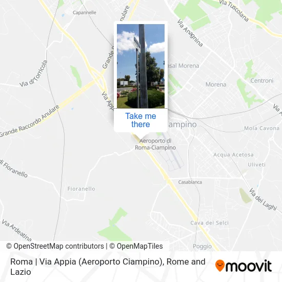 Roma | Via Appia (Aeroporto Ciampino) map