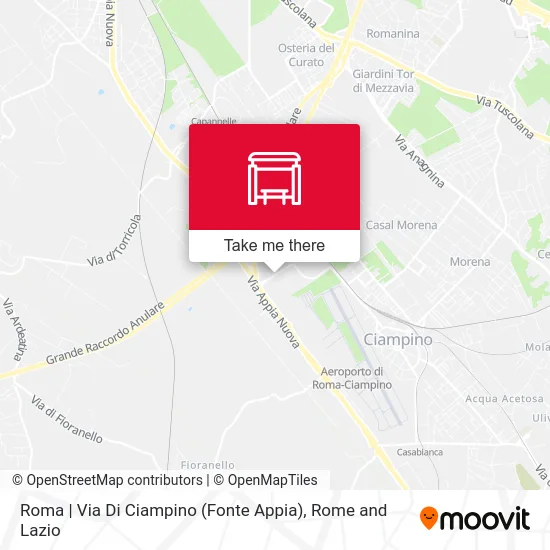 Rome | Ciampino Road (Appia Spring) map
