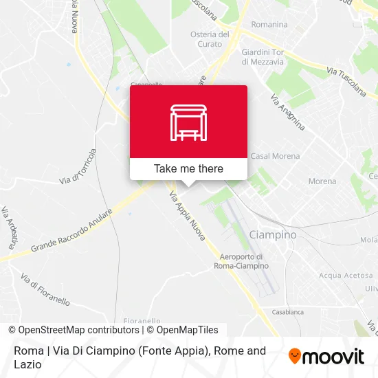 Roma | Via Di Ciampino (Fonte Appia) map