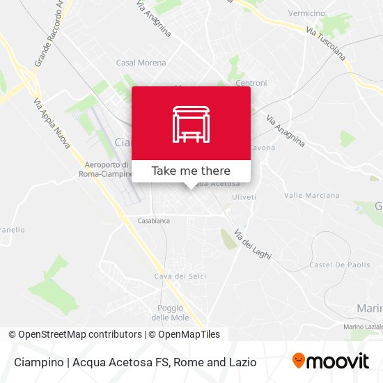 Ciampino | Acqua Acetosa FS map