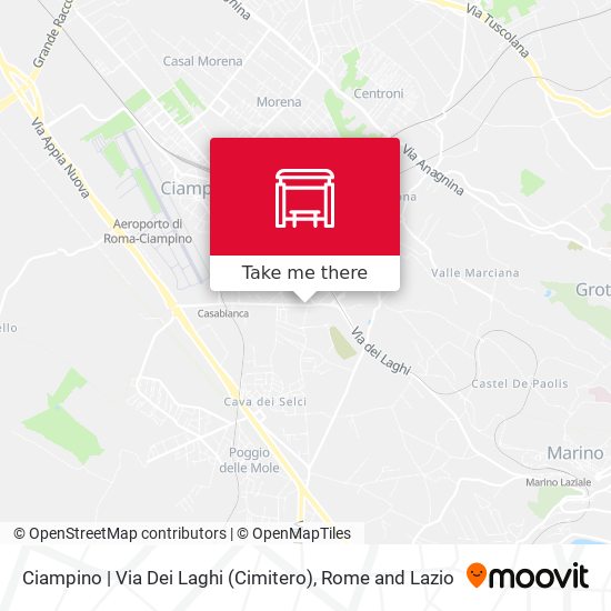 Ciampino | Via Dei Laghi (Cimitero) map