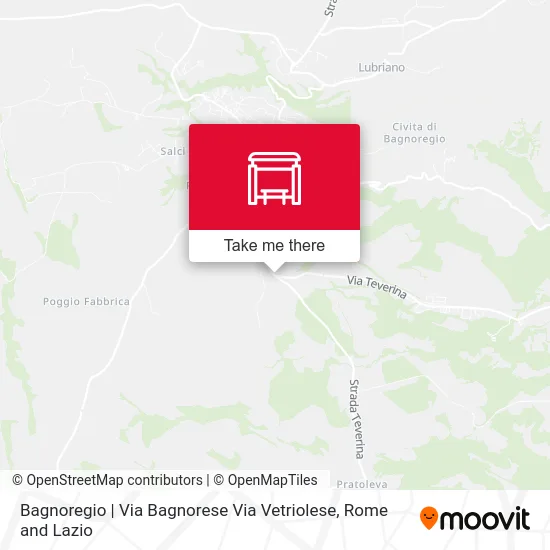 Bagnoregio | Via Bagnorese Via Vetriolese map