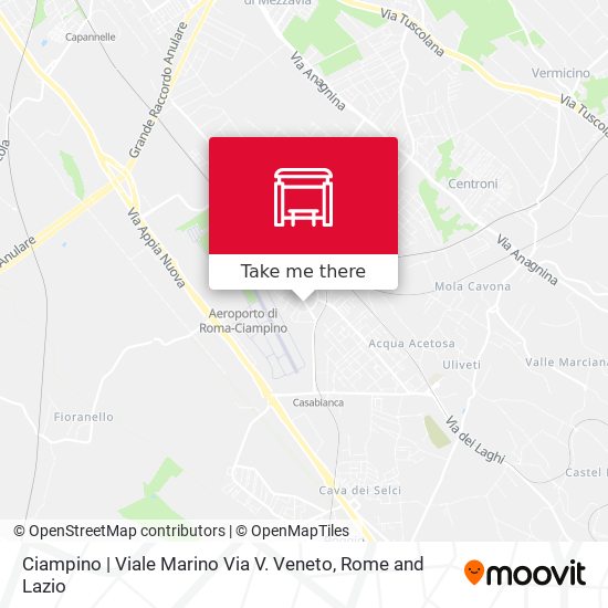 Ciampino | Viale Marino Via V. Veneto map