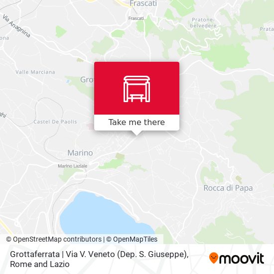 Grottaferrata | Via V. Veneto (Dep. S. Giuseppe) map