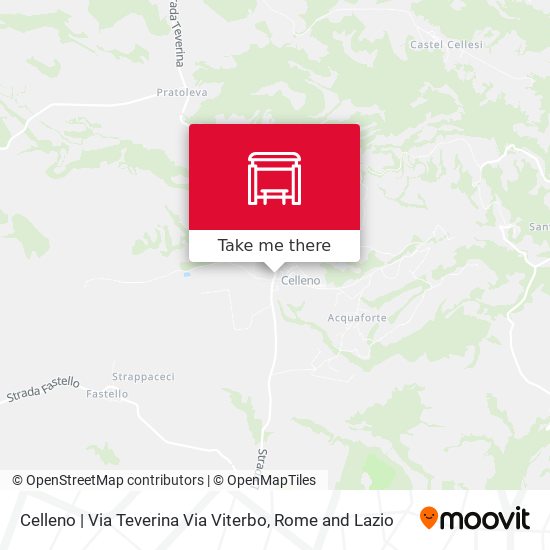 Celleno | Via Teverina Via Viterbo map