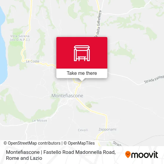 Montefiascone | Fastello Road Madonnella Road map