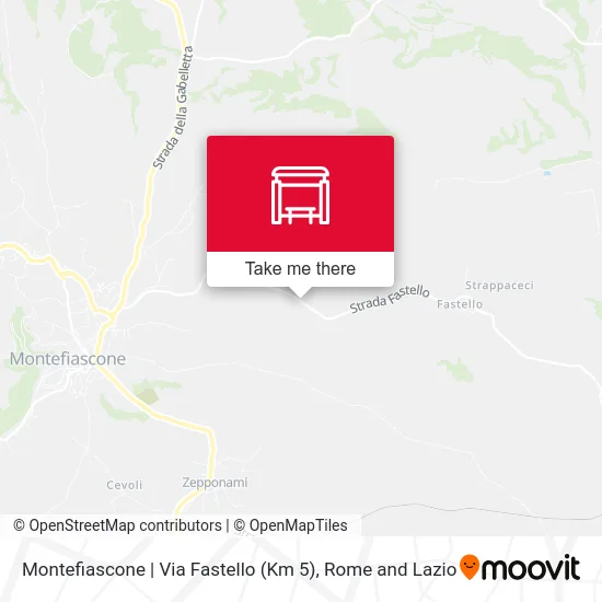Montefiascone | Fastello Street (Km 5) map