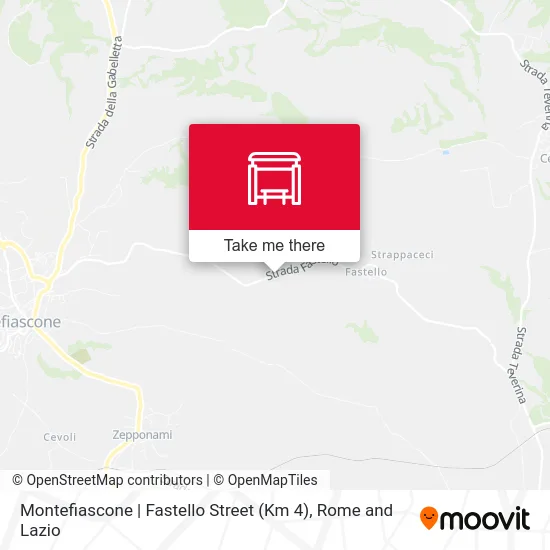 Montefiascone | Fastello Street (Km 4) map
