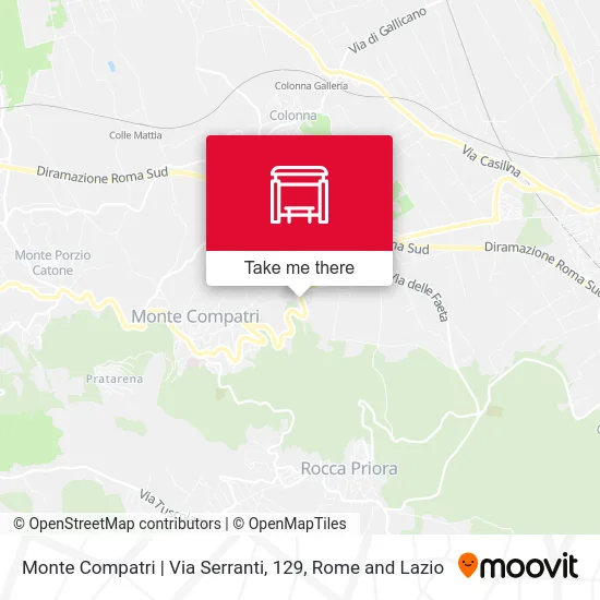 Monte Compatri | Via Serranti, 129 map