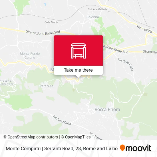 Monte Compatri | Serranti Road, 28 map