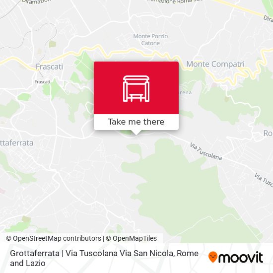 Grottaferrata | Via Tuscolana Via San Nicola map