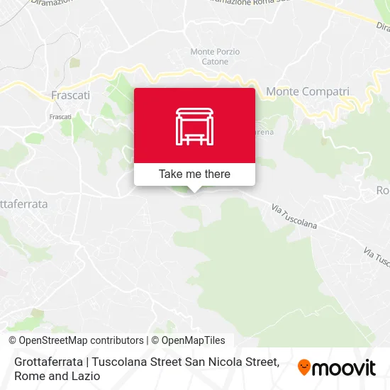 Grottaferrata | Tuscolana Street San Nicola Street map