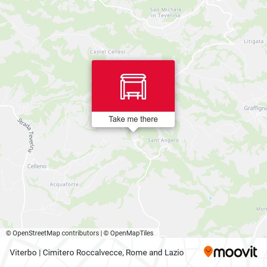 Viterbo | Cimitero Roccalvecce map