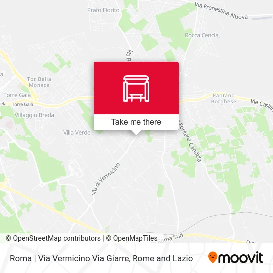Rome | Vermicino Street Giarre Street map