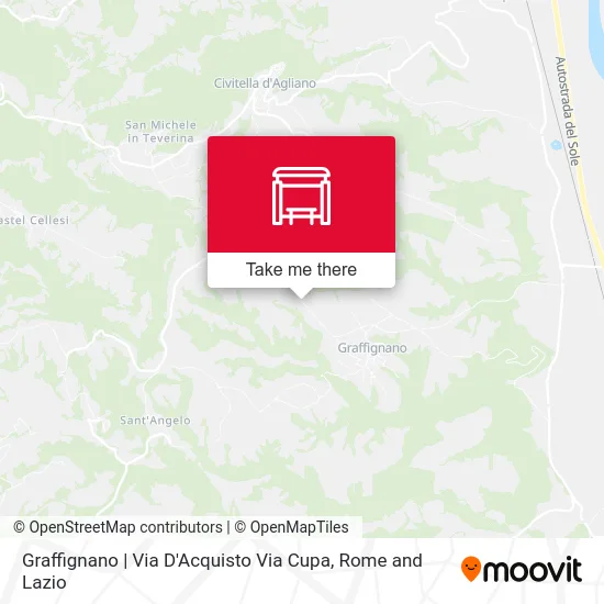 Graffignano | D'Acquisto Street Cupa Street map