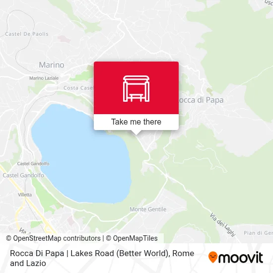 Rocca Di Papa | Lakes Road (Better World) map