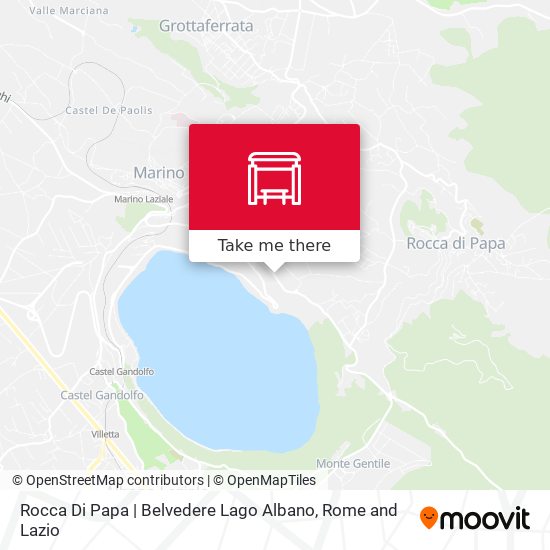 Rocca Di Papa | Belvedere Lago Albano map