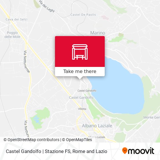 Castel Gandolfo | Stazione FS map