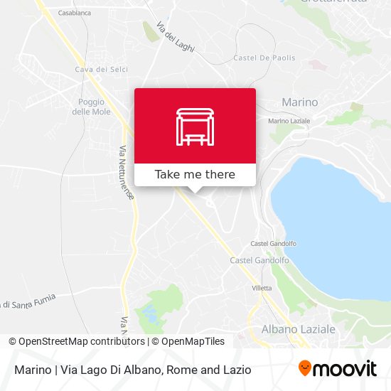 Marino | Via Lago Di Albano map