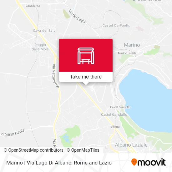 Marino | Lake Albano Street map
