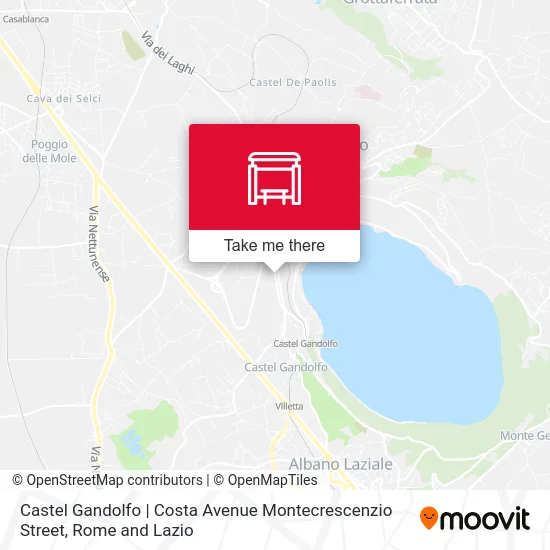 Castel Gandolfo | Costa Avenue Montecrescenzio Street map