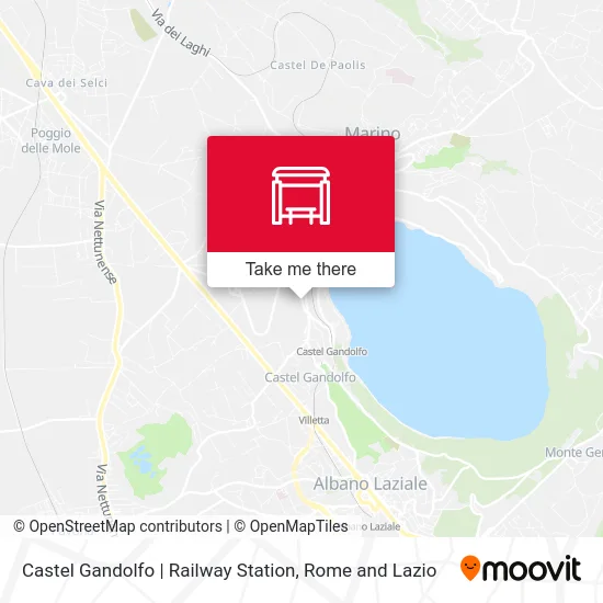 Castel Gandolfo | Railway Station map
