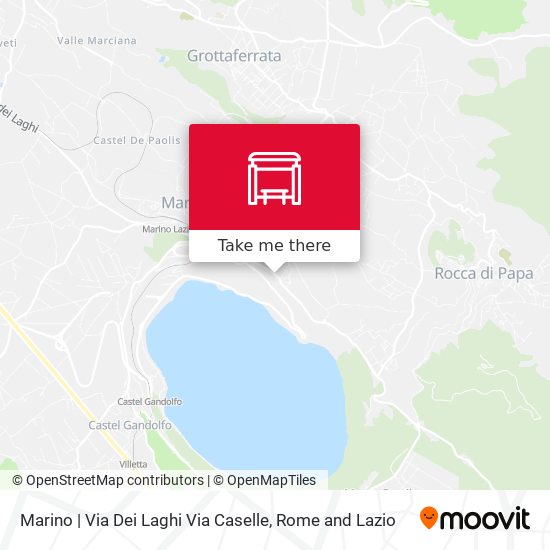 Marino | Via Dei Laghi Via Caselle map