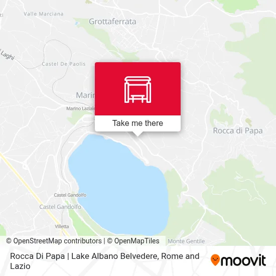 Rocca Di Papa | Lake Albano Belvedere map