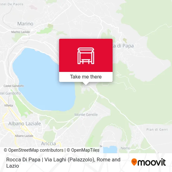 Rocca Di Papa | Via Laghi (Palazzolo) map