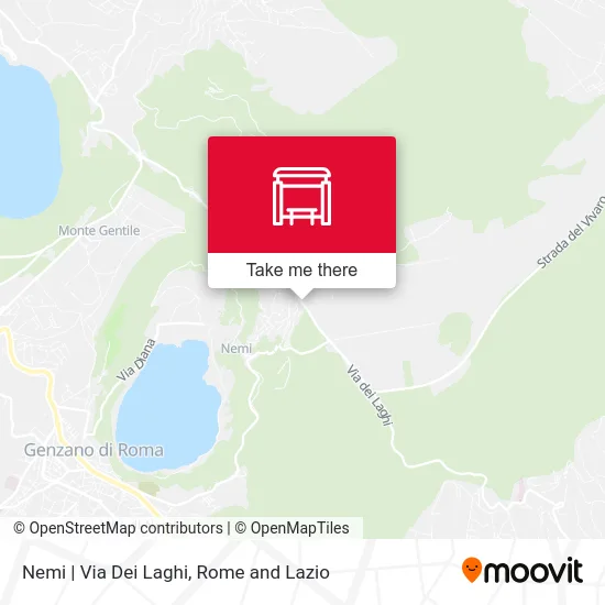 Lake Road - Nemi map