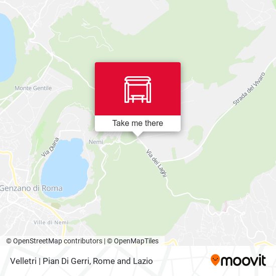 Velletri | Pian Di Gerri map