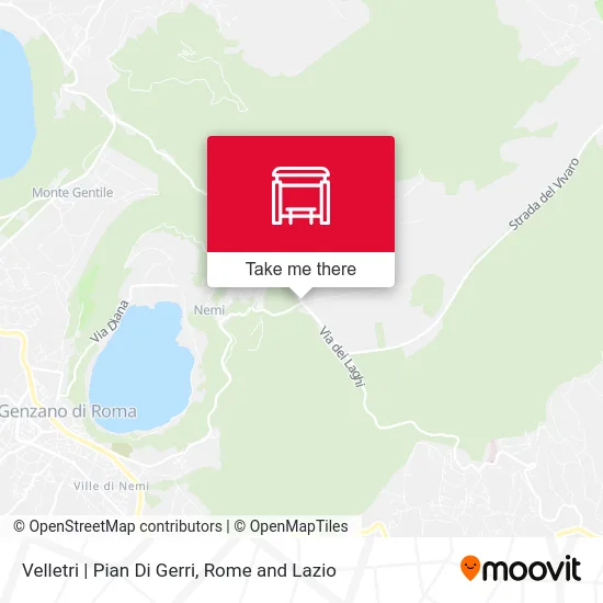 Velletri | Pian Di Gerri map