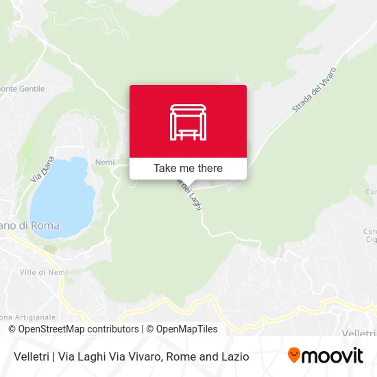Velletri | Laghi Street Vivaro Street map