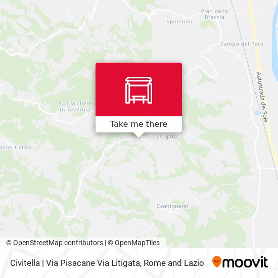 Civitella | Via Pisacane Via Litigata map
