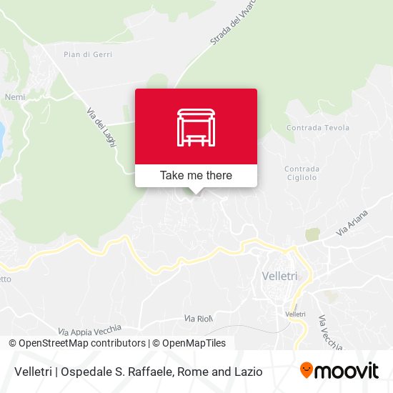 Velletri | Ospedale S. Raffaele map